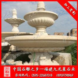 石雕喷泉定做厂家 别墅欧式水景喷泉