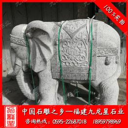 惠安石雕大象 门前摆放石象 雕刻大象厂家