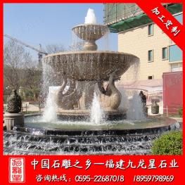 石雕景观水钵喷泉报价 石雕喷泉直径2米2.5米3米