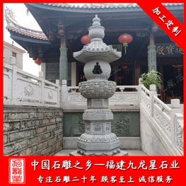 寺庙石雕佛塔厂家批发 六角石塔 九层石雕佛塔