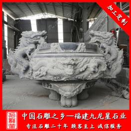 三足石雕香炉图片 福建石雕香炉厂家