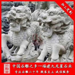 门口石雕麒麟批发 惠安石雕麒麟厂家